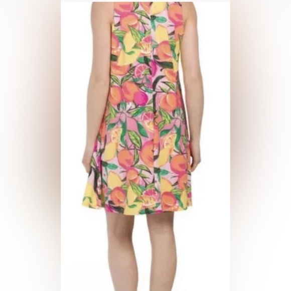 Papagallo Sleeveless Swing Dress Citrus Print Size Large Flowy A Line EUC - Picture 12 of 12